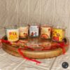 Multi-Scented Votive Glass Candles Rakhi Gift