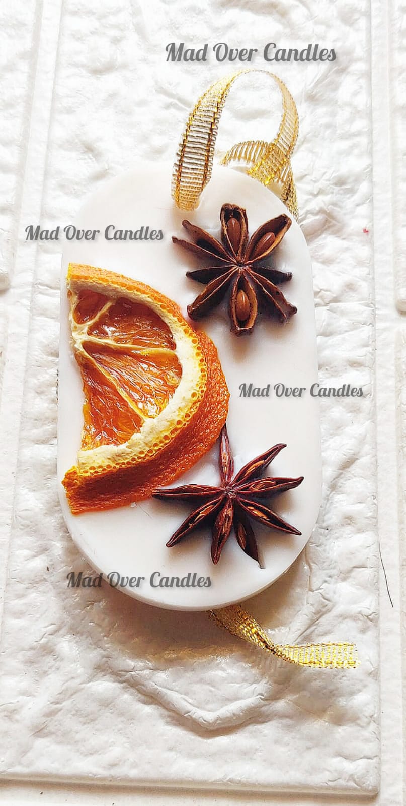 Orange Aroma Wax Sachet (Oval) - Mad Over Candles